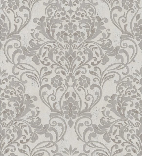 Marburg Vliestapete City Glam Ornamental in Grau, B/L: 0,53 x 10,05 m - Bild 1