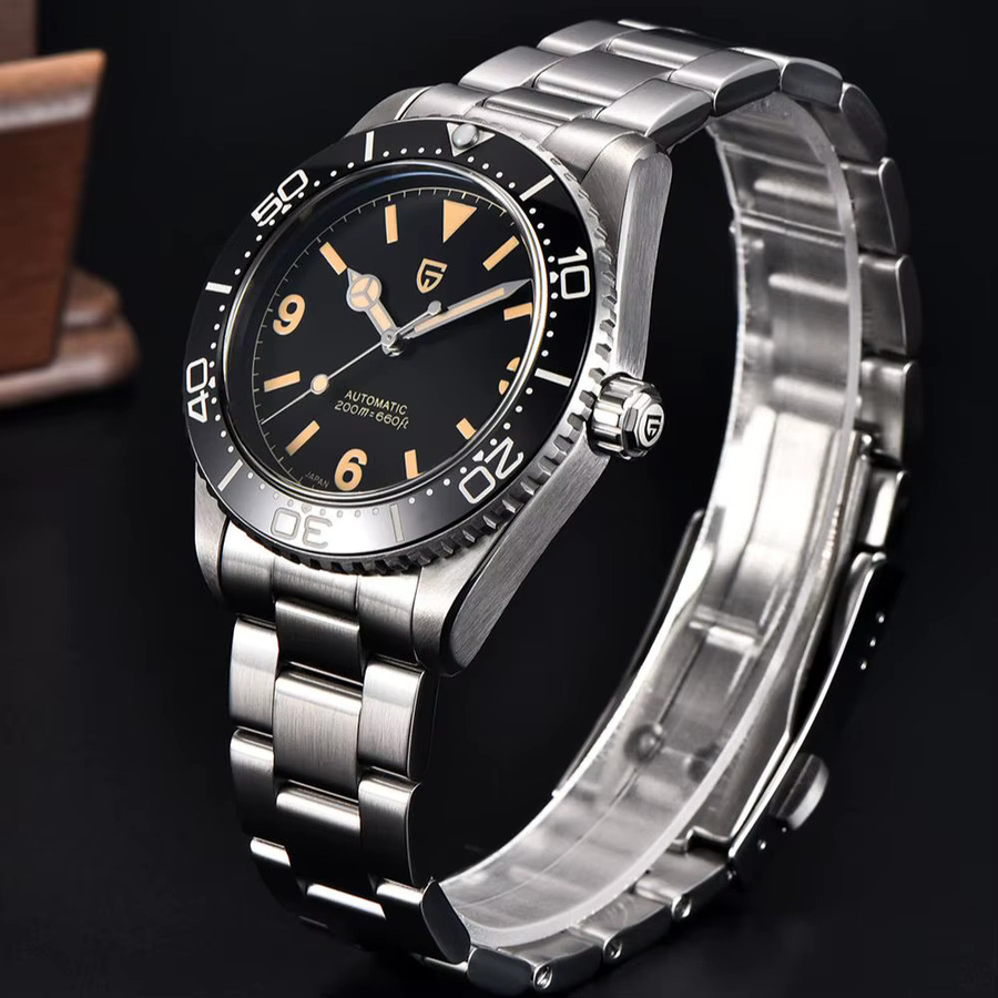 PAGANI DESIGN Armbanduhr, Automatik, Edelstahl, Schwarz, Herren - Bild 1