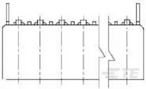 TE Connectivity FFC/FPC-Anschluss 6-487508-0 in Schwarz mit 11 Polen und 2,54 mm Rastermaß - Bild 1