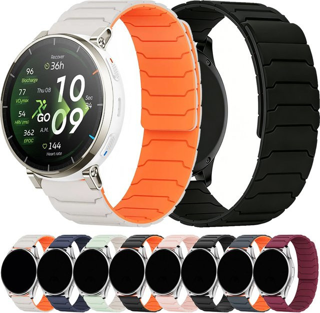 Uhrenarmband Silikon, Magnetisch, 20 mm, Unisex - Bild 1