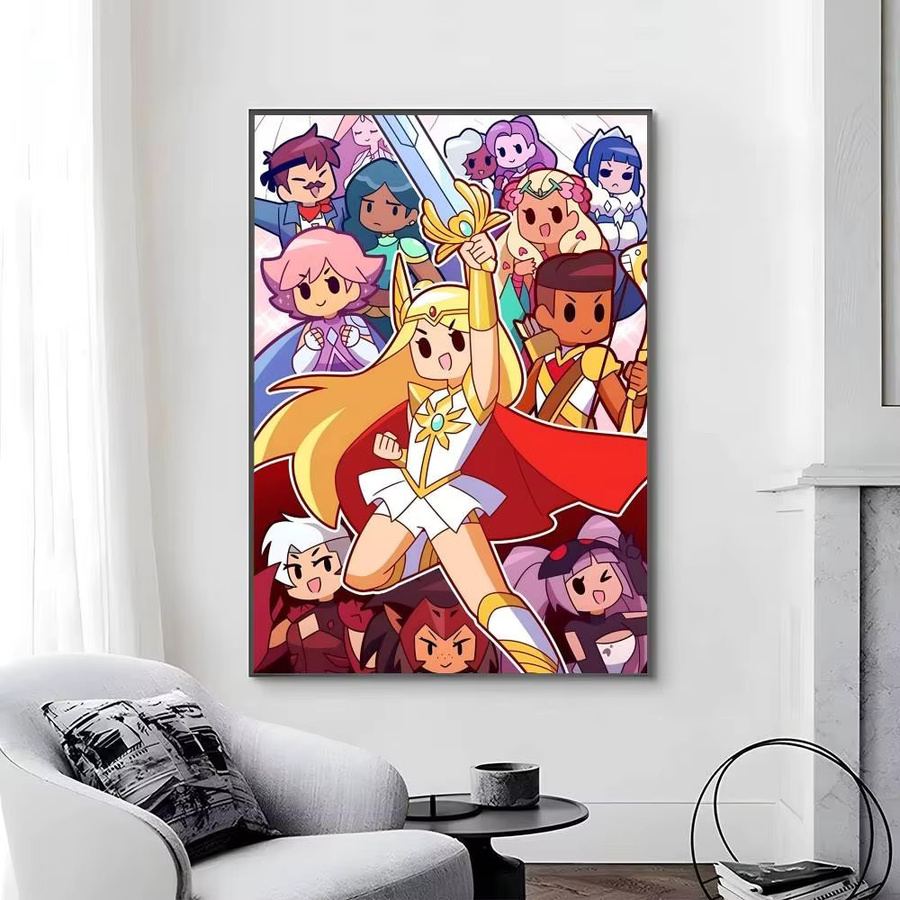 Selbstklebender Anime-Papierdruck She-Ra und die Prinzessinnen der Macht in Mehrfarbig - Bild 6