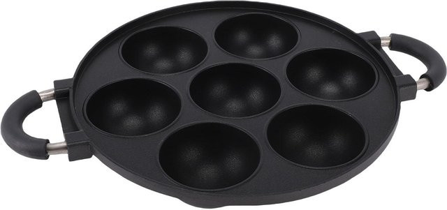 KaiSai Takoyaki Grillpfanne aus Aluminiumlegierung mit Antihaftbeschichtung in Schwarz - Bild 1