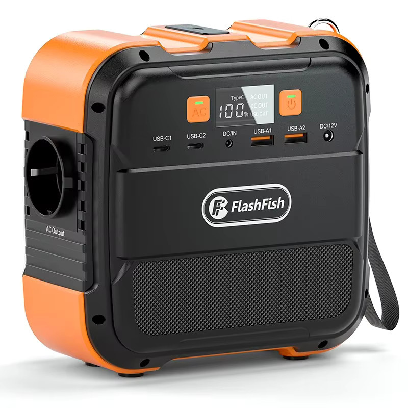 Flashfish Tragbares Kraftwerk Mini Solargenerator mit 120 W und 97,68 Wh Akku, 230 V Powerbank mit USB-C für Flugzeugreisen - Bild 7