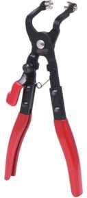 KS Tools Schlauchschellenzange 110 Grad abgewinkelt in Rot aus Stahl - Bild 1