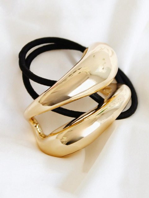 Haargummi hemiao, Metall, beige, Damen - Bild 1