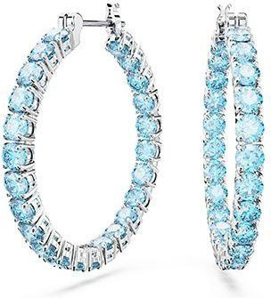 Swarovski Creolen, Edelstahl, Silber, Kristall, Damen - Bild 1