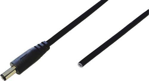 BKL Electronic DC-Hohlstecker 075924, Schwarz, Länge: 2 m, 4 mm x 1,7 mm - Bild 1