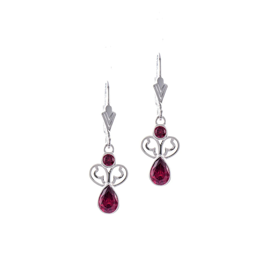 Ohrringe 925 Silber, Zirkonia, beere, Damen - Bild 1