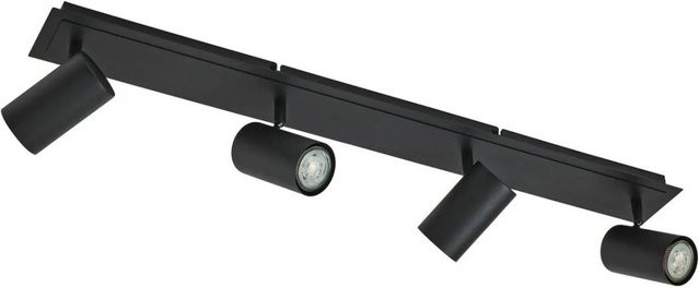 Lindby Strahler Joffrey Modern 4-flammige Deckenleuchte aus Metall in Schwarz für das Wohnzimmer mit GU10 Fassung - Bild 1