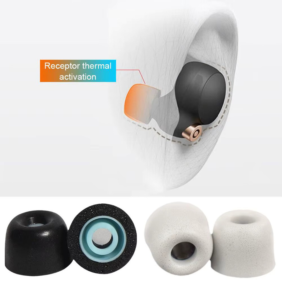 Memory Foam Ohrstöpsel für Sony WF-1000XM5 In-Ear Bluetooth-Kopfhörer Zubehör - Bild 3