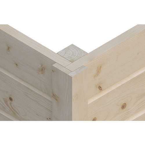 SKANHOLZ Gartenhaus Tournai 2 aus nordischer Fichte in Natur Beige, Breite: 420 cm, Tiefe: 300 cm - Bild 1