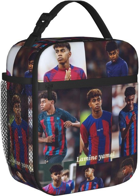 Isolierte Lunchtasche Lamine Y-Yamal von Fancy Style Studio, auslaufsichere Thermotasche für Picknick und Strand, Mehrfarbig - Bild 1