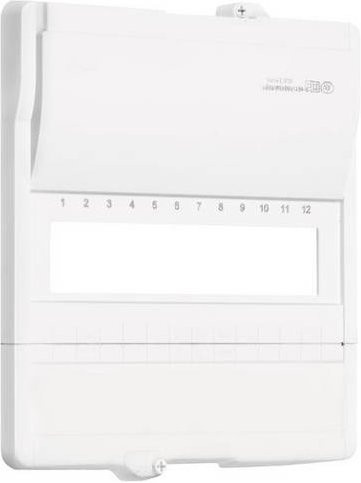 Hager VZ221H Abdeckung Volta hybrid für 12PLE Stromkreisverteiler aus Kunststoff in Weiß - Bild 1