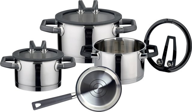 ELO Premium Topfset Rondello 7-teilig aus Edelstahl in Silber - Bild 1