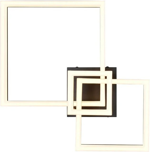 Reality LED-Deckenleuchte Camino modern quadratisch in Schwarz matt - Bild 1