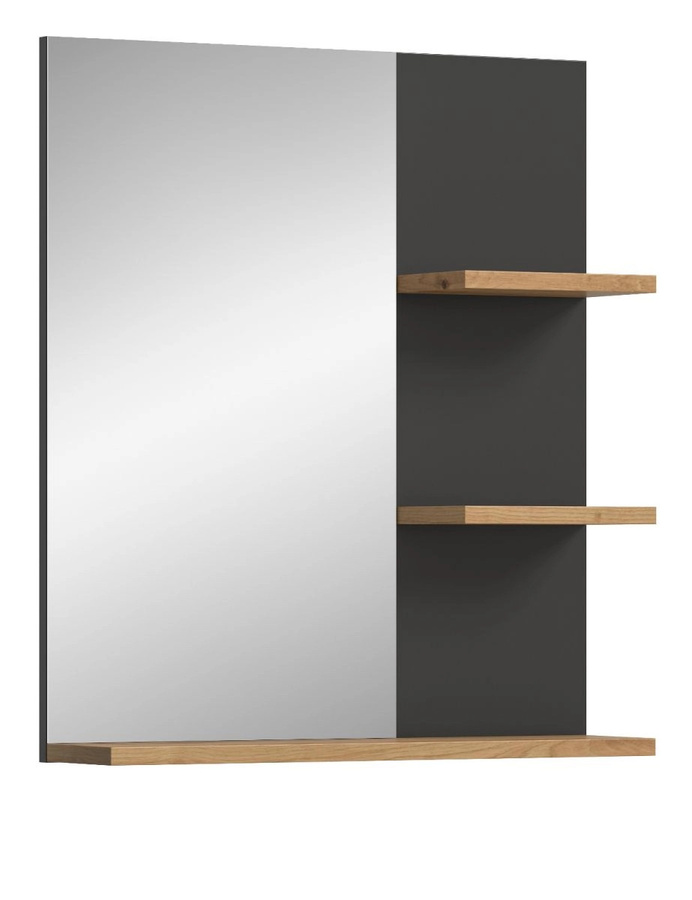 Badezimmer Spiegel Cooper von Inn.Furn in Eiche und Grau, Breite: 63 cm - Bild 3