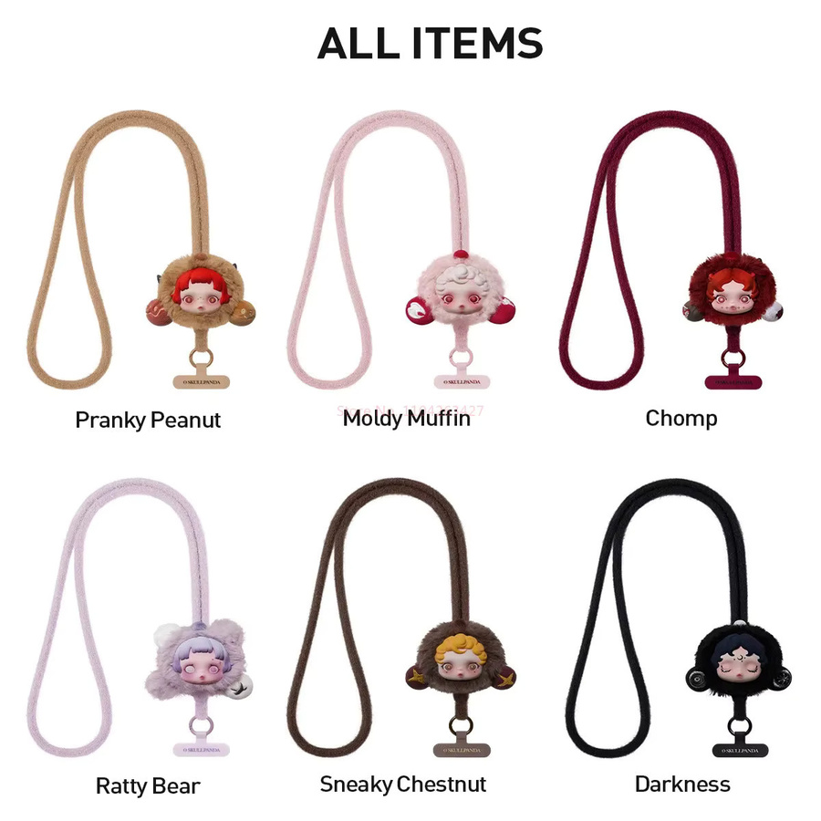 POP MART SKULLPANDA YOU FOUND ME, Handy-Lanyard Blindbox, Einzelfigur - Bild 5