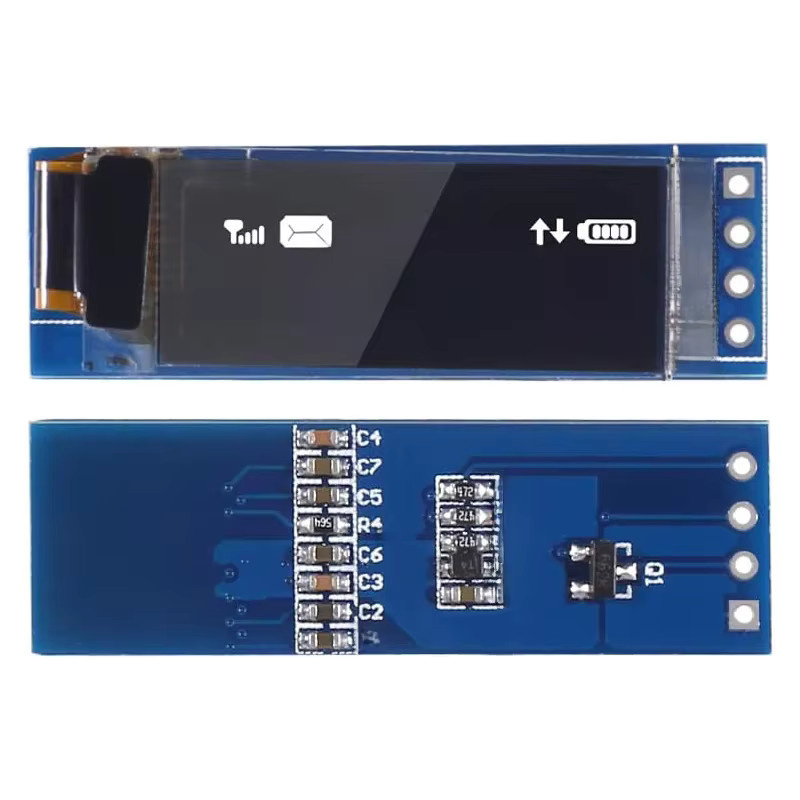 AOKIN 0,91 Zoll I2C OLED Display Modul SSD1306 in Weiß/Blau für Arduino (3,3 V ~ 5 V) - Bild 5