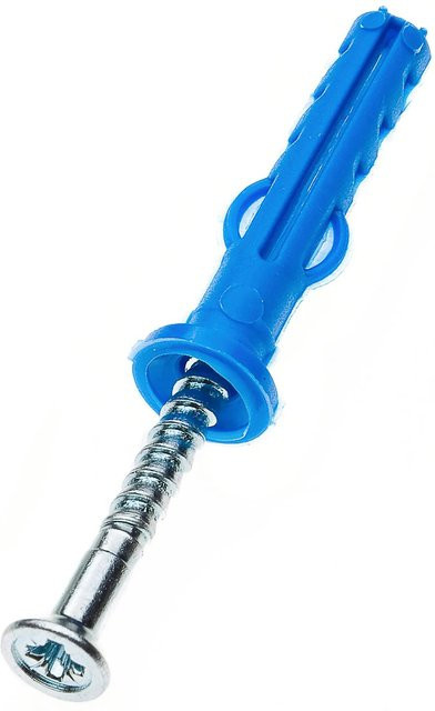 Knauf Drehstiftdübel aus Nylon und Stahl in Blau, 35 mm, 50 Stück - Bild 1