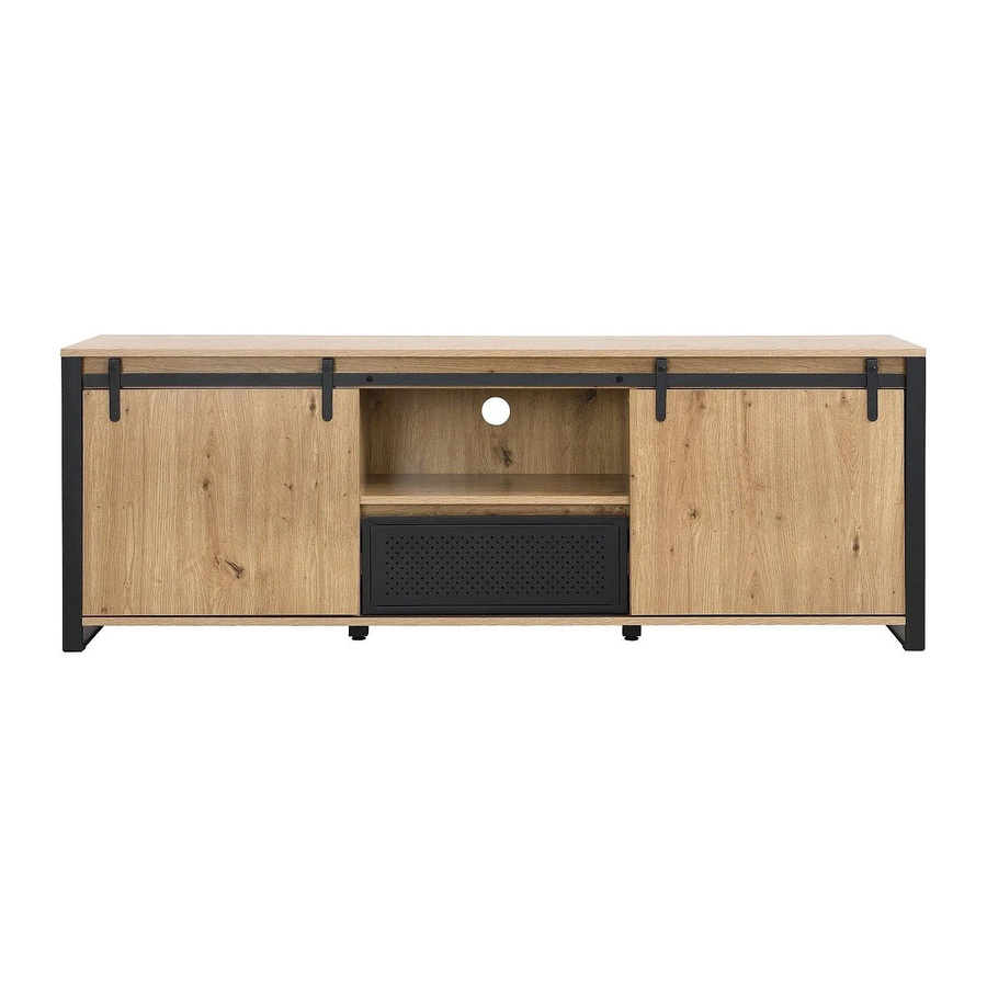 Belinaro TV-Board im Industriestil in Naturfarben Hell, B/T/H: 170 x 40 x 60 cm - Bild 2