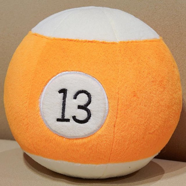 Yiran toy Snooker Billard Stofftier Plüschball Kissen, ab 14 Jahren - Bild 1
