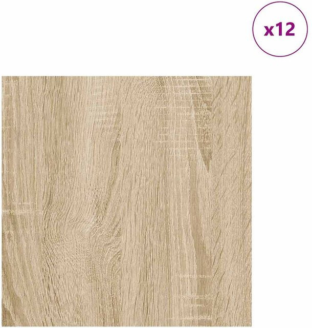 Dekorative Paneele Yiwydaa in Sonoma Eiche, 12 Stück, Farbe Braun, B/T/H: 30 x 30 x 0,27 cm - Bild 1