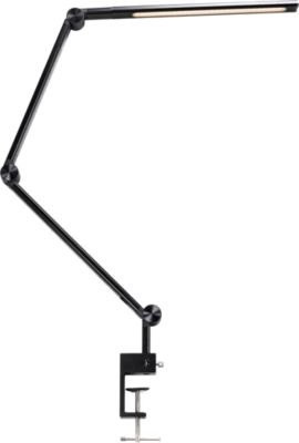 Hansa-by-styro LED-Klemmleuchte Ray Flex in Schwarz, 12 W, 600 lm, dimmbar mit Fernbedienung und Memory-Funktion - Bild 1
