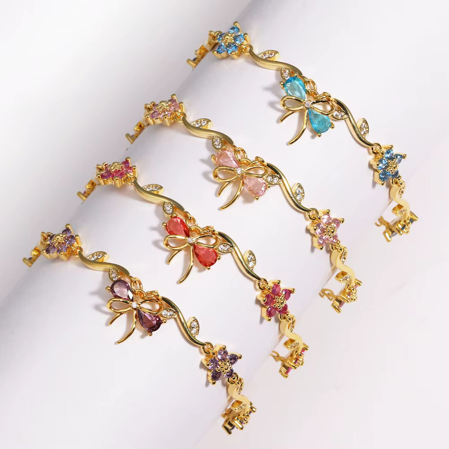 YUYAN Armband, Gold, Bunt, Edelstein, Kristall, Damen - Bild 3
