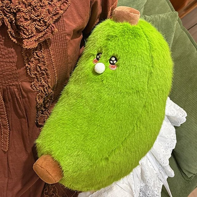 Yiran Health & Beauty Bananen-Kuschelkissen, Plüschspielzeug, Grün Gelb, 30cm, ab 14 Jahren - Bild 1