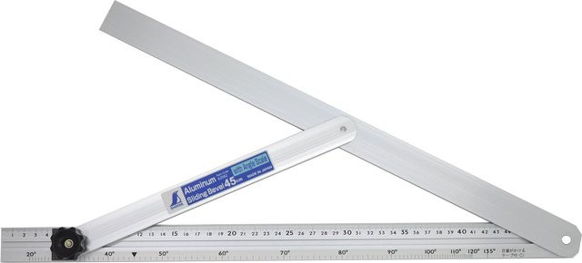 Shinwa Winkelmesser Zimmerer-Schmiege in Silber, Länge: 45 cm - Bild 1