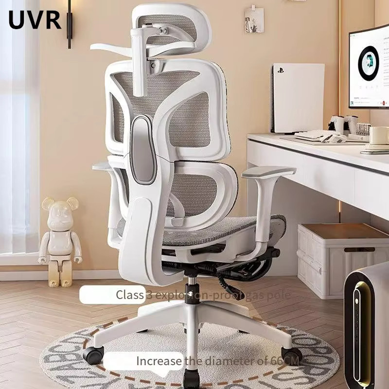 UVR Ergonomischer Bürostuhl mit atmungsaktivem Mesh und Kopfstütze in modernem Design - Bild 2