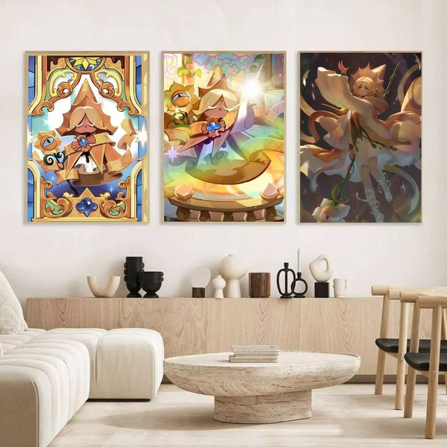 Selbstklebender Papierposter Cartoon Anime Game P-Pure V-Vanilla Cookie Wandkunst in Mehrfarbig - Bild 3
