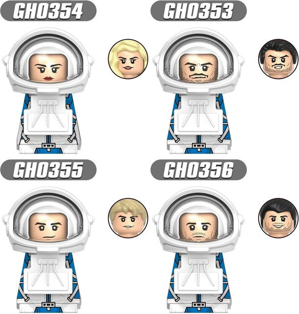 BRICKPANDA MOC Astronauten-Figuren, Bausteine, Weltraum, Zubehör - Bild 1