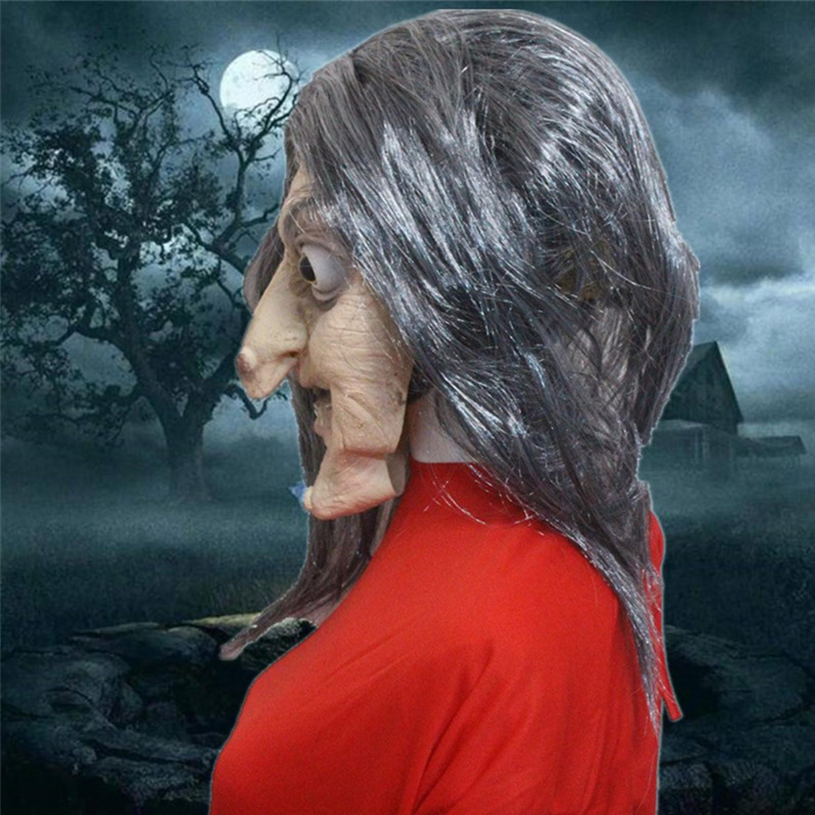Winnerer Neptune Halloween Geistergesichtsmaske Horror Hexenmaske Latex - Bild 3