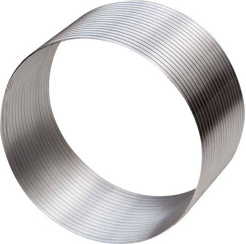 Helios Wandhülse WER 200 Connector in Silber für den Einbau - Bild 1