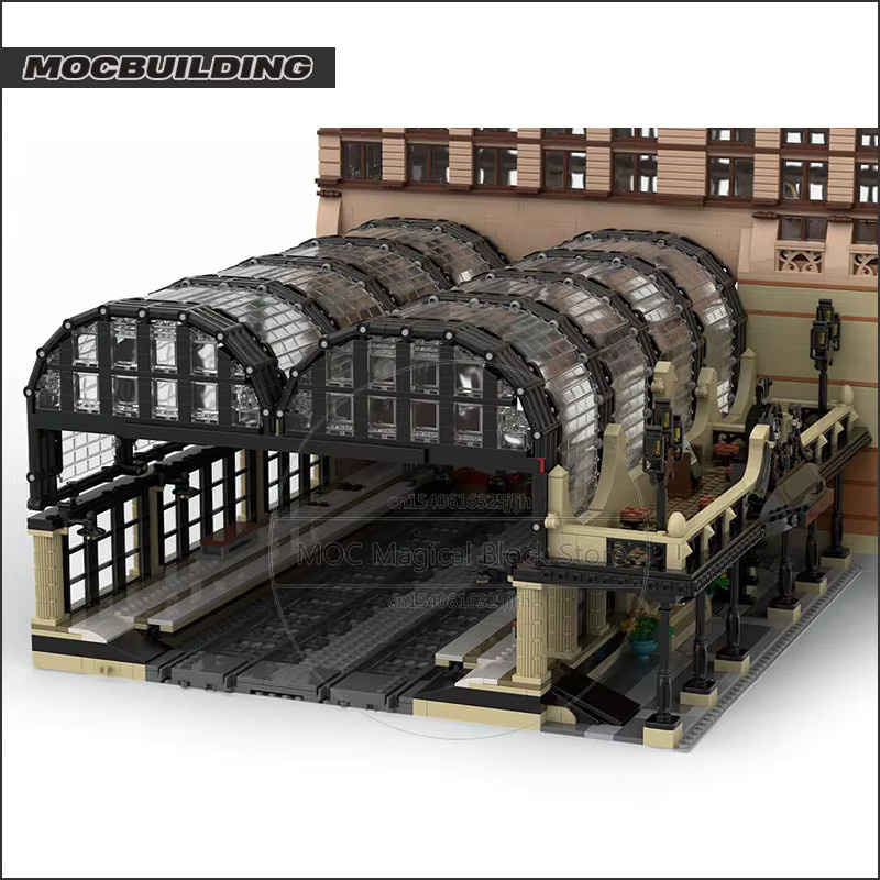 Studgate Terminus Moc Blöcke, Gebäude Zug Terminal Modell Station, 2.572 Teile - Bild 2
