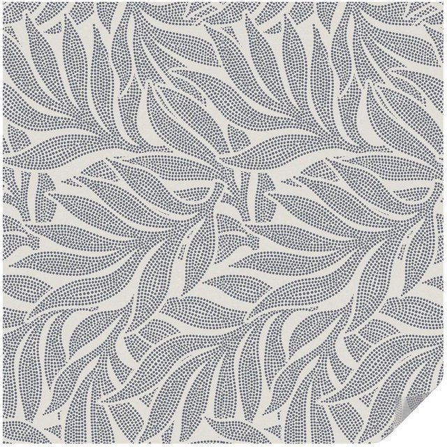 Tulup Fensterfolie Blatt Motiv Grau selbstklebend Sichtschutz B/H: 100 x 100 cm - Bild 1