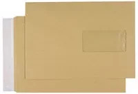 MAILmedia Versandtasche DIN C5 aus recyceltem Natronpapier, selbstklebend, Beige, 500 Stück, B: 22,9 cm x H: 16,2 cm x T: 0,75 cm - Bild 1