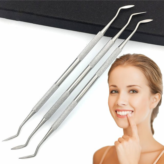 BAIRIS Dental Edelstahl Zahnstein Schaber, Doppelende, 1 Stück - Bild 1