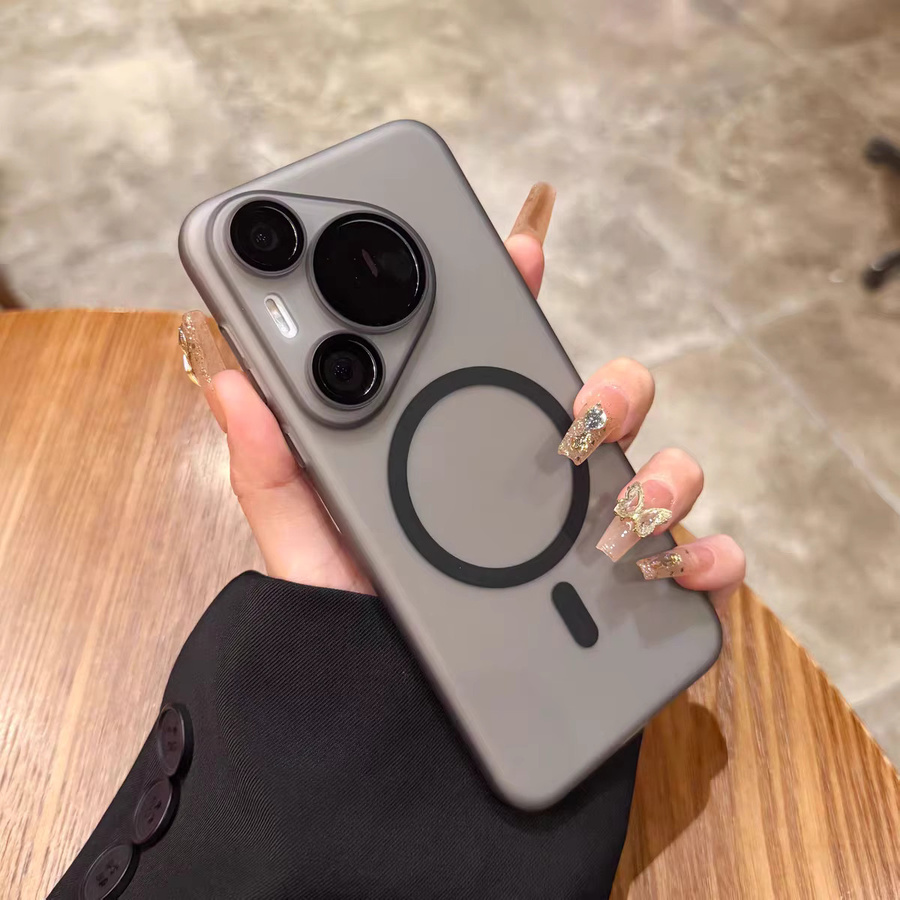 MagSafe Ultradünne Magnetische Hülle für Huawei Pura 80 70 P80 P70 Ultra Mate 70 Pro Plus, Matt und Transparent, Farbe: Lila - Bild 1