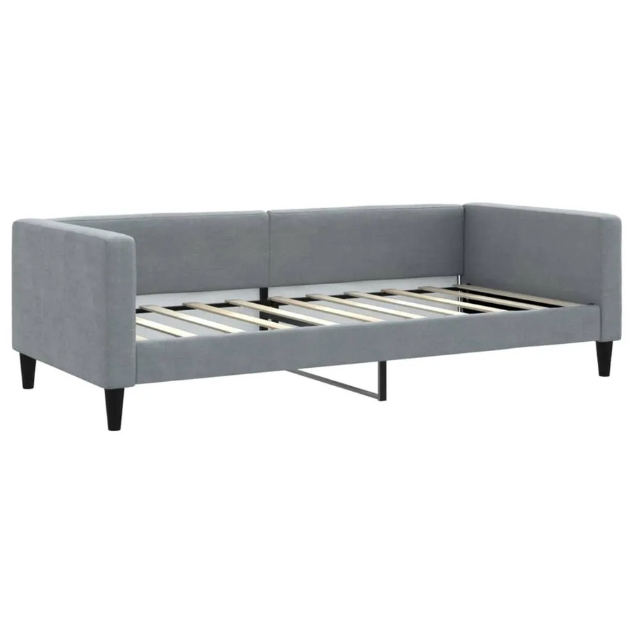 vidaXL Tagesbett Hellgrau mit Armlehnen und Schlaffunktion, B/T/H: 190 x 90 cm - Bild 2