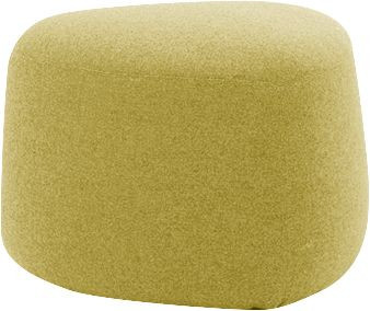 Leyform GOGO Pouf oval, gelb, Stoffbezug, B: 55 cm, T: 51,5 cm, H: 44 cm - Bild 1