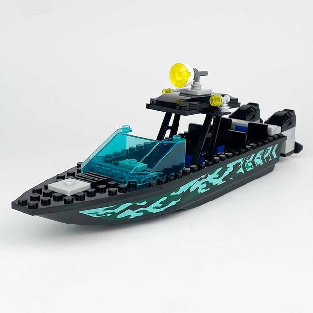 MOC Welt Camo U-Boote Polizeihund Schnellboote Gummiboote Kriegsszene Militär Bausteine, ab 6 Jahren - Bild 1