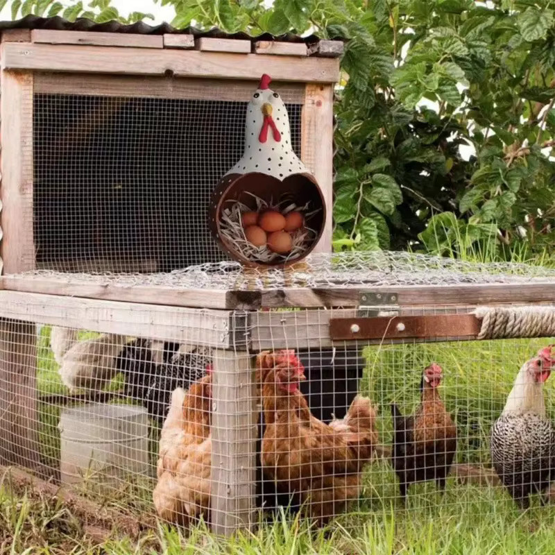 Jiahomily Huhn Ornament als kreative Eierlagerung und Dekoration für Haus und Garten - Bild 3