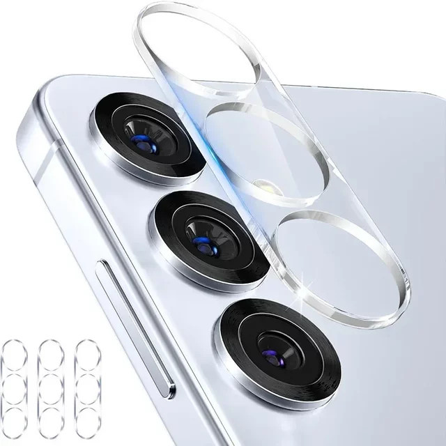 Anti-Fingerprint Gehärtetes Glas Kamera-Linsenschutz für Samsung Galaxy S26 Ultra, S25, S24, S23 Ultra und FE Plus, Transparent - Bild 1