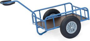 Fetra Handwagen 4104L in Blau mit Luft-Bereifung und 400kg Tragkraft - Bild 1