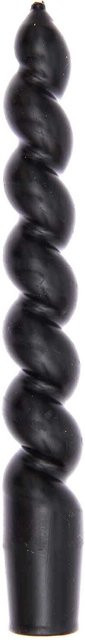 Rico Design Spiralkerze in Schwarz, Durchmesser: 2,4 cm, Höhe: 18,5 cm - Bild 1