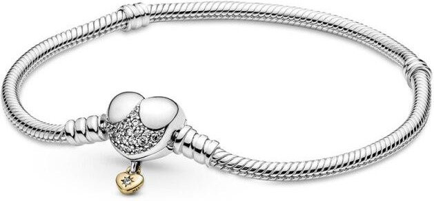 Moments-Armband 925 Silber, Schlangenkette, 21 cm, Damen - Bild 1