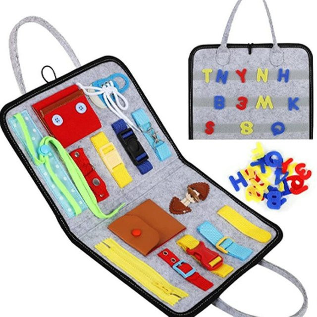 Linyi toy car Sensorische Spieltafel, Montessori Lernspielzeug, ab 0 Jahre - Bild 1