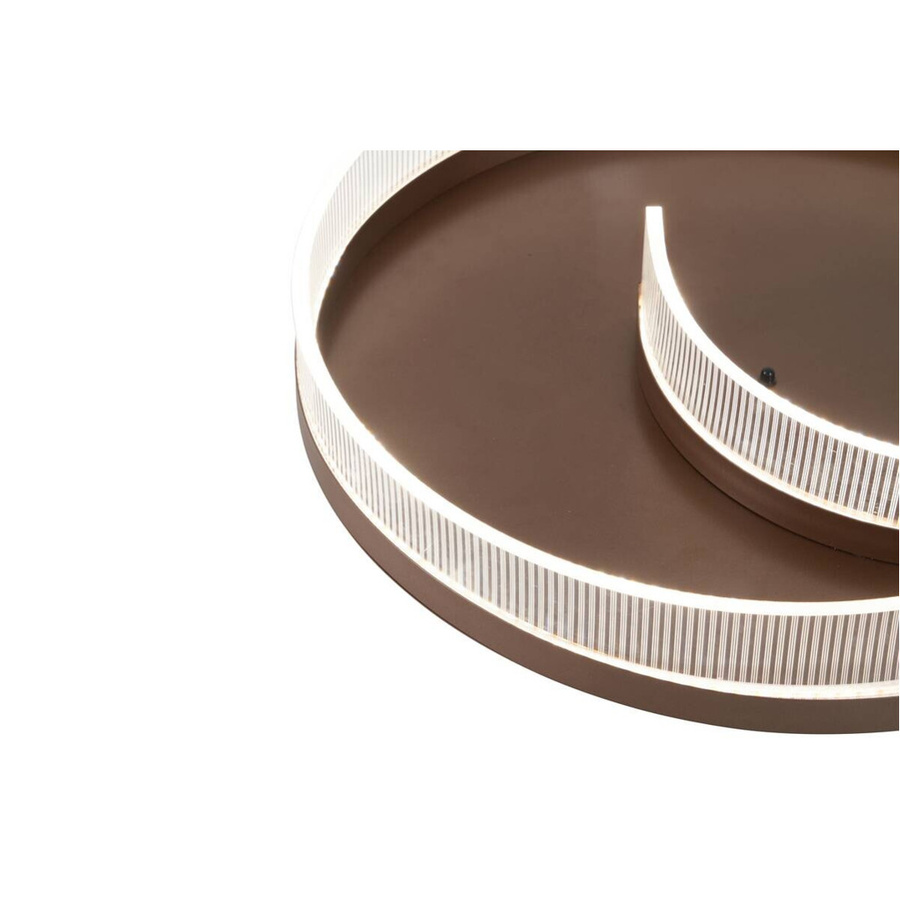 POCOline LED-Deckenleuchte Alena in Cappuccino, rundes Metall-Design, dimmbar mit Fernbedienung, Höhe: 10 cm, Durchmesser: 50 cm - Bild 2